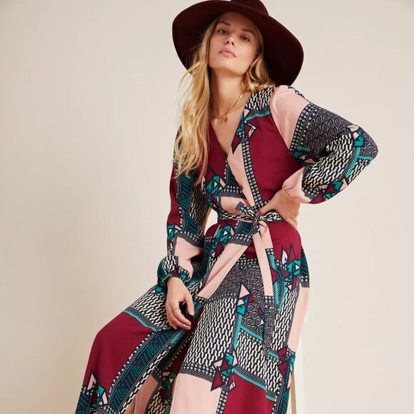 Anthropologie Dresses & Skirts - Virginia Wrap Maxi Dress